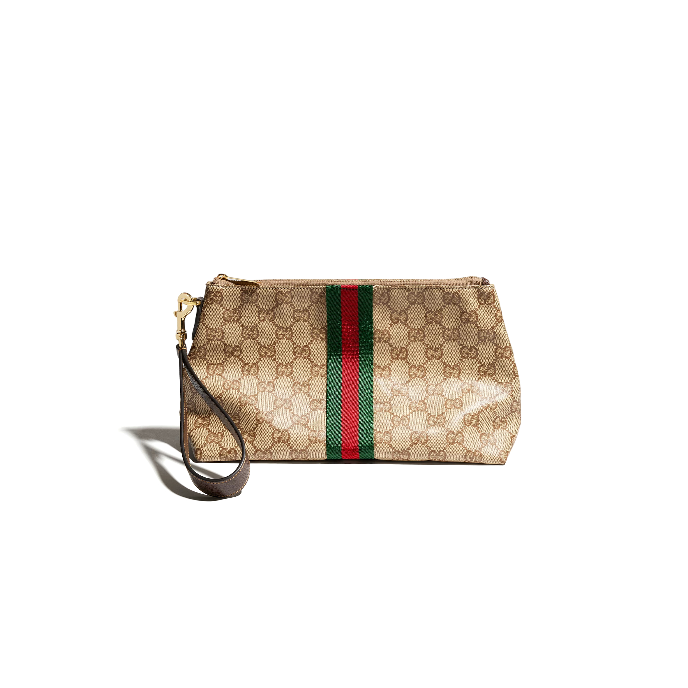 GUCCI SMALL GG POUCH WITH WEB 875821 (25.5*15*10cm) GUCCI SMALL GG POUCH WITH WEB 875821 (25.5*15*10cm)